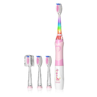 Детская электрическая звуковая зубная щетка Seago SG977 Sonic, Pink (K1010050207)