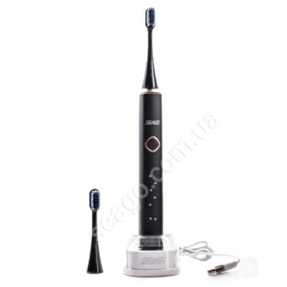 Электрическая звуковая зубная щетка Seago Sonic SG998, Черная (K1010050210)